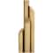 2ft. Gold Metal Abstract Tiered Pillar Accent Lamp with Glass Base